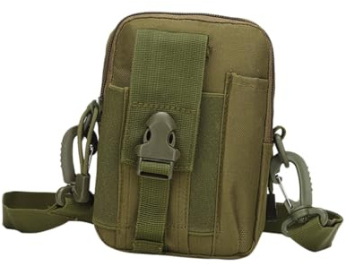 NAMOARLY Vita Multifunzionale per Attività Outdoor Cintura per Cellulari e Accessori Verde