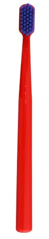 Cepillo de dientes VED ProCura Ultra Soft: Cepillo de dientes manual suave para adultos con cerdas supersuaves para dientes y encías sensibles. (RED)