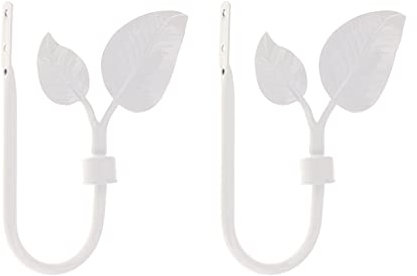 Gancio a Muro Decoraztivo Fermatende Tieback Hangers Holders per Tende, Drapeggio, Bianco