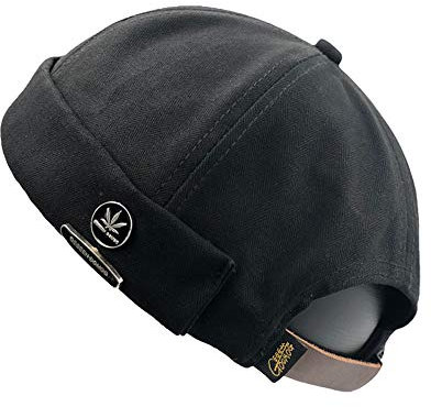 YAMEE Docker-Cap Docker Mütze Seemannsmütze Hafenmütze Herrenmütze Bikercap Hat Wandermütze Dockercap Kopfbedeckung Seemannskappe（Kopfumfang Größenverstellbar