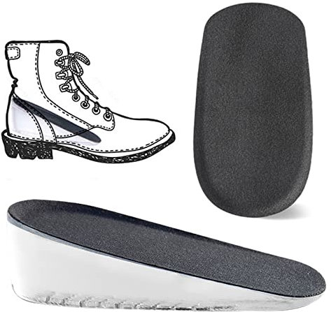 Erhöhung Höhe Einlegesohlen,Selbstklebend Unsichtbare Erhöhung Schuheinlagen,Fersenkissen Gel,Stoßdämpfung Schuheinlagen,Gel Fersenschalen,1 Paar 3CM Fersenkissen Soft Gel Fersenkissen