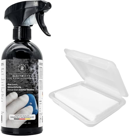 Autoknete Reinigungsknete Rostentferner Insektenentferner Lackreiniger für Auto Kfz, Wohnwagen und Wohnmobil (100g Reinigungsknete weiß +500ml Gleitmittel)