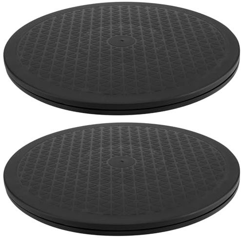 MANCHAP 2 PCS 30cm Rotating Swivel Stand Turntable, 360 Rotating Swivel Stand with Steel Ball Bearings, Round Swivel Stand Turntable
