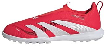 adidas Unisex League Laceless Turf Football Boots Kids, Lucid Red/Cloud White/Core Black, 10 UK Child