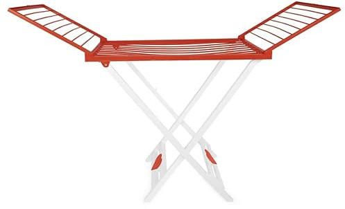 GIO'STYLE GioStyle Stendibiancheria Giosy | Arancione e Bianco | Pieghevole | Made in Italy | Ideale in Casa e all'Aperto | Realizzato in PP | Linea Love