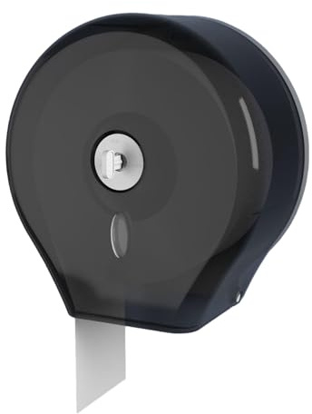 Tissting Kommerzieller Toilettenpapierspender, Jumbo Toilettenpapierspender für eine Rolle, Schlüssel, Kunststoff Papierhandtuchspender Halter für Bad, Gewerbe, Büro