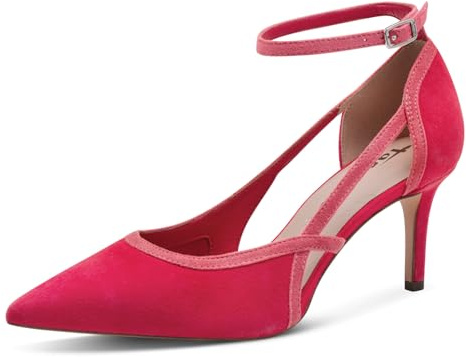 Tamaris Baskets Basses pour Femme, Semelle intérieure Amovible, Rose, 37 EU