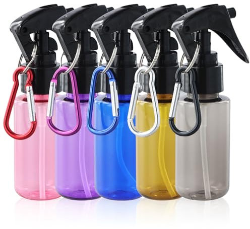 Dokeno 5 Stücke Sprühflasche 60ml - Reisegröße Zerstäuber für Körperpflege, Flüssigkeit, Kosmetik, Blumen, Haare und Reinigung