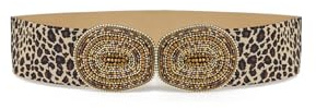 QUEEN HELENA Damengürtel Elasticher mit Strass Damen CI014