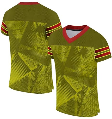 Personalisiertes Baseball Trikot,Individuell Bedruckt Namen Nummer & Logo,Football Kostüm Für Erwachsene/Kinder Unisex Personalisiertes Trikot Fußballtrikot Baseball Shirt(29)