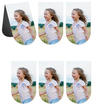 Jovivi 3er Personalisiert Lesezeichen mit Foto Gravur,Magnet Buchzeichen Magnetisch Seiten Markierungen Bild,Personalisiert Geschenk für Abitur Studenten Jungen Mädchen Kreative Geschenke