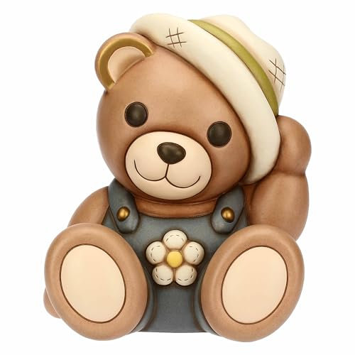 THUN - Teddy Primavera in ceramica, maxi - ceramica - Collezione Giardino di primavera - 26.7 x 23.3 x 31.2 cm