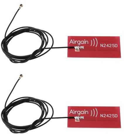 YINETTECH 2 Antenas Integradas IPEX MHF4 de 2,4 GHz/5 GHz Y 3 DBi para Tarjetas de Interfaz M.2 NGFF 7265 8265 9260 9560 AX200