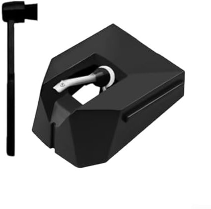 AT-VMN95E Aguja de tocadiscos de vinilo, lápiz capacitivo de repuesto para cartuchos de la serie VM95, aguja elíptica para tocadiscos de vinilo con cepillo de limpieza