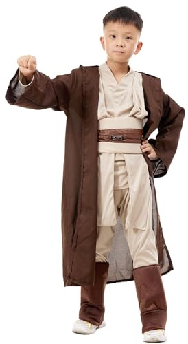 Crazycos Costume Jdi pour enfant, Costume de Jdi pour Enfant, Convient pour les jeux de rôle Halloween, les Fêtes à Thème, les Carnavals