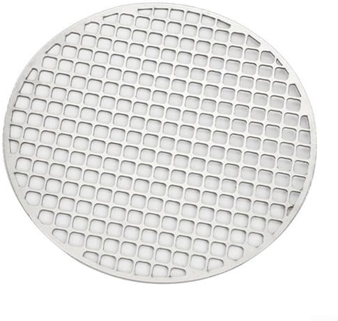 Griglia rotonda in acciaio inox per barbecue, portatile, da campeggio, resistente, per cucina, giardino (30 cm)