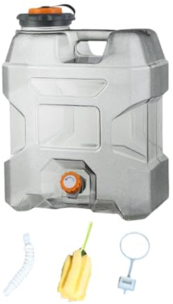 Fzaqwen Contenedor de Agua para Camping, Garrafa con Grifo, Garrafa de Gran Capacidad Y Ligera, Ideal para Pesca, Senderismo Y Almacenamiento Al Aire Libre.