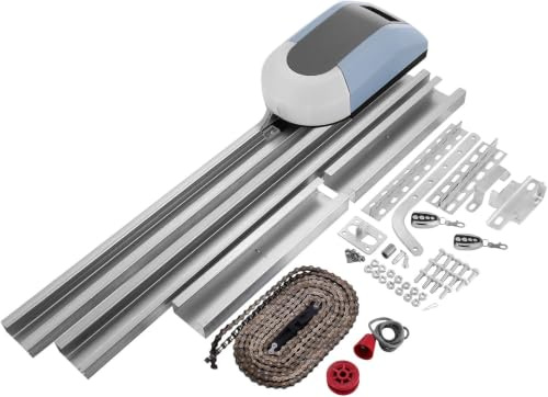 Abridor AutomáTico De Puerta De Garaje,Seccionales Motor Ascendente Garaje Puerta Automática del Garage Motors Carga Nominal 1000N Accionamiento para Puerta de Garaje Velocidad 120mm/s