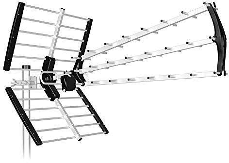 Accesorios TV y Video Marca TECATEL Modelo Antena TV TDT Triple Brazo 18DB BKM Negra Plegable