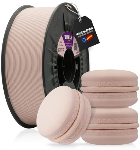 WINKLE PLA HD Pastell Filament 1.75mm Zuckerwatte Rosa 1kg Spule 3D Drucker | Filament Kompatibel mit FDM Druckern, 3D-Druckmaterialien, Maßgenauigkeit +/- 0.03mm, Leicht zu Bedrucken