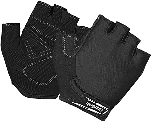 GripGrab X-Trainer Junior Kids Kurzfinger Kinder Fahrradhandschuhe Gepolsterte Halbfinger Kinderhandschuhe für Anfänger