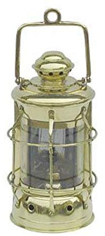 Nelson-Lampe Schiffslampe 28cm Petroleum Messing Nelsonlampe Lampe Laterne
