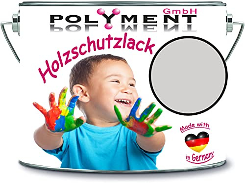 Holzschutzlack Holzlack Holzlasur wetterbeständiger Langzeitschutz Wetterschutzfarbe Holzschutzfarbe RAL 7047 Telegrau 4 // Polyment GmbH