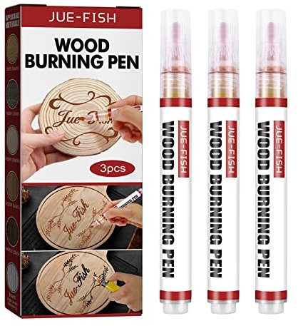 Chemische Holzbrennstift Praktische Holzbrenner Stift Brandmalerei Scorch Marker Holzbrennwerkzeug Brennstift Für Holz (9Pcs)