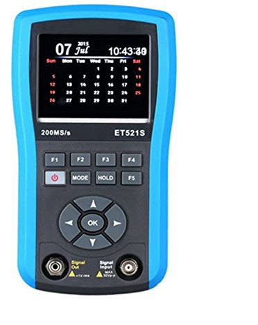 wrtgerht casa Portatile Strumenti per Test Funzionali Oscilloscopio Digitale palmare Multifunzione Oscilloscopio 50MHZ 10Hz-156kHz Canale Segnale