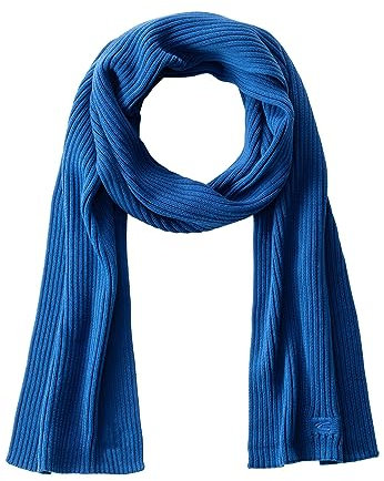 camel active Herren Strickschal aus Organic Cotton Blau, menswear-OS