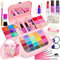 Lubibi Kit de Maquillaje Niñas,Juguete de Maquillaje Cosmético Lavable,Juegos de Belleza Cosméticos No Tóxico,Maletín Maquillaje,Regalo de Princesa,Cumpleaños Regalo para Niñas de3 4 5 6 7 8 9 10Años