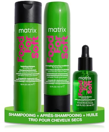 Matrix, Food For Soft Hydrating Trio, Shampoo, Conditioner & Oil, Set