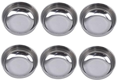 UPKOCH 6pcs Alcohol Lamp Lid Fire Extinguishing Beaker Lid Stainless Steel for Alcohol Stove