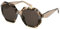 Police Unisex SPLM10 Sunglasses, Bright Brown/Light Blue, 54
