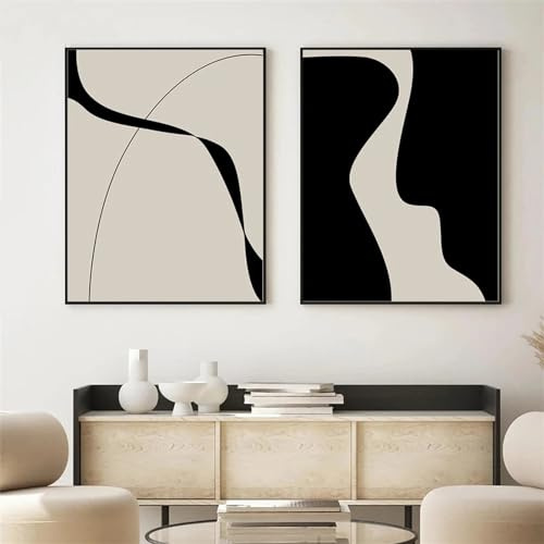 Herfair Moderne Premium Wandbilder 3er Set Bilder Winter Poster Hirsche Natur Aesthetic Bilder Wandbilder, Wohnzimmer Schlafzimmer Wanddeko, ohne Rahmen