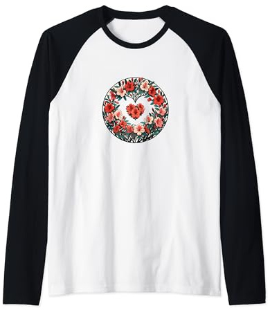 Azalea Bush Flowers Art Azalea flower Raglan Baseball Tee