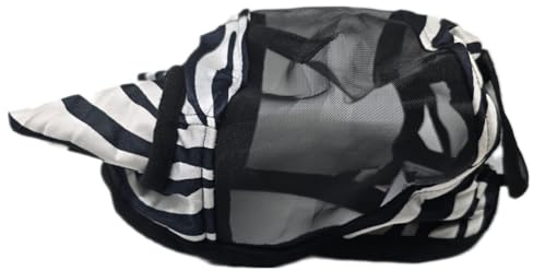 Fliegenmaske Fliegenhaube Zebra Minishetty Shetty Welsh Pony VB WB X Full XX Full mit Nasenteil und Ohren Schopfloch oder ohne Fliegenschutzmaske Fliegenschutz Mini Shetty Falabella (Vollblut)
