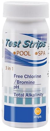 Kit di Test per Piscina - Test Precisi | Test Multifunzionale per Vasca Idromassaggio, Piscina e Spa - Soluzione Completa per Analisi Acqua, 3,74 pollici