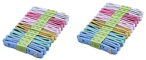 VILLCASE 2 Sets Stoffmaßband 1 5 M Flexibles Messlineal-werkzeug Einfach Zu Verwenden 10 Stück * 2