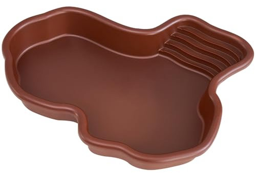 JVHLOV Reptilien Wasserschale, Schildkröten Wasserschale, Futterschale für Reptilien, Wasserschale Terrarium, für Nahrung und Wasser, Reptilien-Badebecken