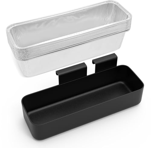 MOASKER Recogedor de grasa con revestimiento de aluminio para parrilla de Camp Chef, bandeja de goteo y forro de taza de grasa (paquete de 10) para estufa Camp Chef SG100 SG90 SG14 SG30 SG60 Planchas