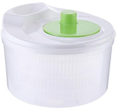 Qvhgnxcm Salad Spinner, Lettuce Dryer, Fruit & Veg Washer, Salad Dryer, Dual Purpose Drainer, Serving Bowl & Washing Basket, Bpa Free, Easy Use, Non-Slip Base, for Home Kitchen Healthy Eatting