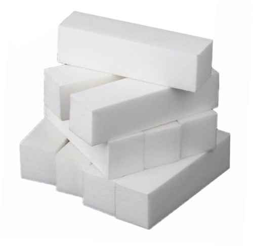 ELAYARD 20 piezas Bloques de Esponja para Limar Uñas Pulidor de Caras Herramienta de Manicura y Pedicura Compacto para Uso Salón y Hogar