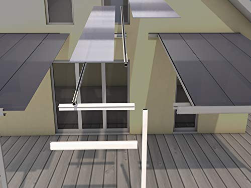 Gutta Terrassenüberdachung Erweiterungsmodul Bausatz (1200 x 3080 mm, Anthrazit)