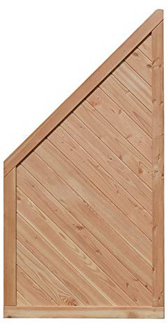 Weidenprofi Sichtschutz, Lärche Holzzaun blickdicht, Gartenzaun aus Lärchenholz, Größe (BxH): 90 x 90-180 cm