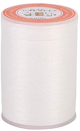 160m 0,45mm Faden Polyesterfaden Leder Nähen Rund Gewachste Fadenschnur Wachsfaden DIY Handwerk Kunst Handwerk(Weiß)