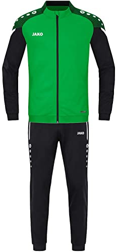 JAKO Herren Trainingsanzug Polyester Performance, Soft Green/Schwarz, L