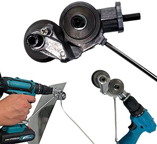 GWINDY Electric Drill Plate Cutter, Metal Nibbler Drill Attachment Electric Drill Shears, Sheet Metal Nibbler Cutter DIY Cutting Tool