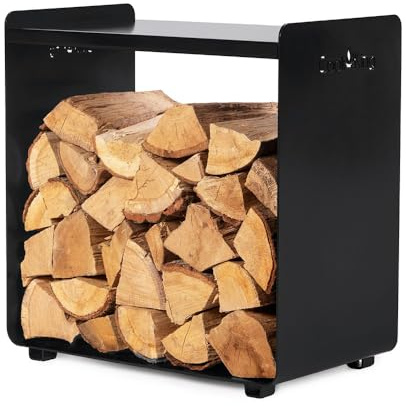 Cook King Fuego 50 Kaminholzregal 30x50x52cm Schwarz Stahl handgefertigt