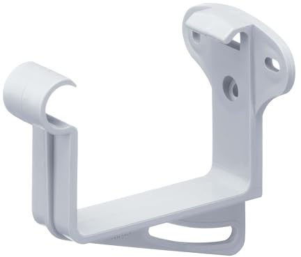 INEFA 20x Stirnbretthalter Rinnenhalter kastenförmig NW68 / 68mm Weiß | Kastenrinnenhalter, Dachrinnenhaken aus Kunststoff, Haken für Regenrinne, Kastendachrinne, zuverlässiges Rinneisen